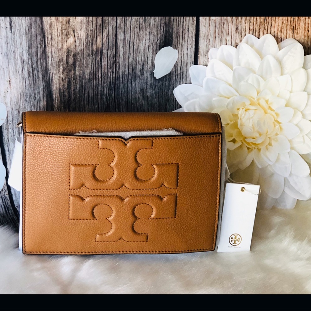 ✨NWT! Tory Burch Bombe T Combo Lg Bark Crossbody